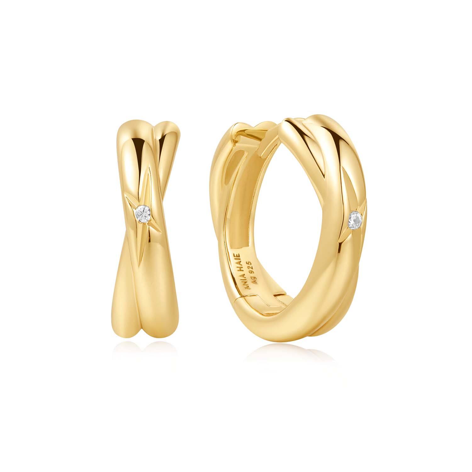  Dusk Divas - Argent / GP 14 carats - Zircone - 1,5cm